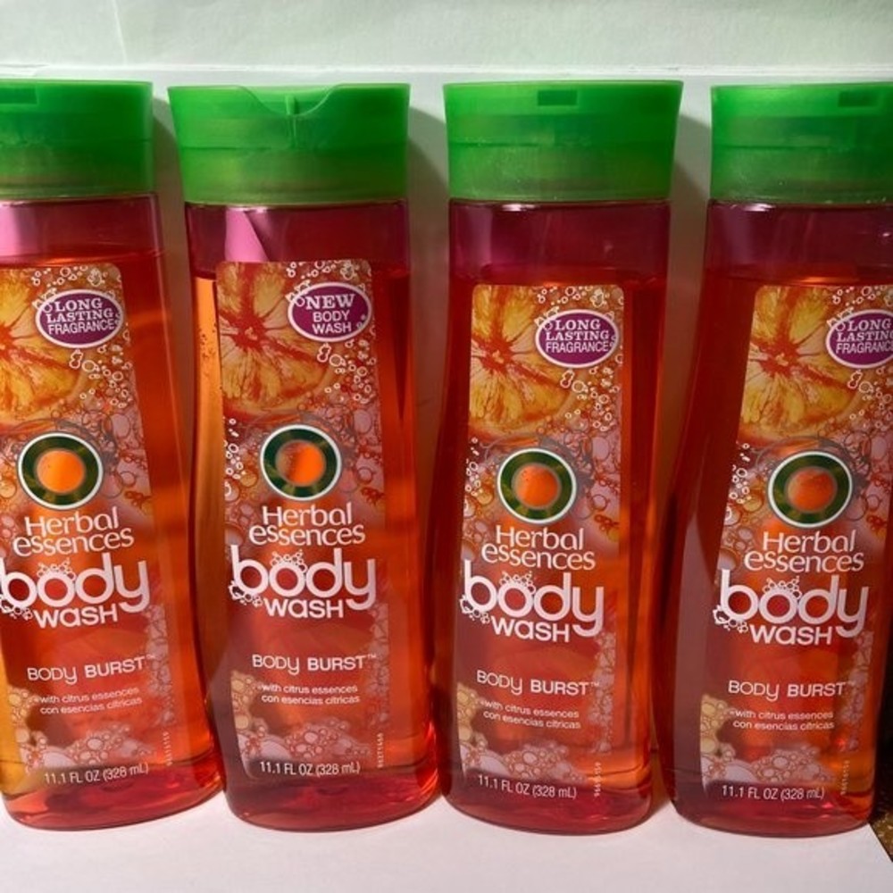 Herbal Essences Body Wash Body Burst 4 Bottles DISCONTINUED 11.1 FL OZ